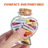 Vases 2 Pcs Wishing Bottle Glass Bell With Base Jars For Decoration Wedding Christmas