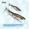 Tillbehör kungarike fiske lockar multi fogade 120 mm flytande yta hårda betar minnow bymbait öring wobblers mjuk ttail fiske lock