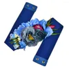 Pasy europejski kwiat tkaniny dla kobiet elastyczne strechy pasy letni wiosenny sukienka szczupła gorsets ceinture homme