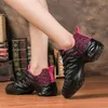 Dance Shoes Jazz Women Soft Soled Square Breathable Flying Mesh Cloth Sailors Modern Sports Running