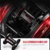 Accessoires 2023 Metall Spool Baitcasting Reel 10 kg Maximale Luftwiderstand Hochgeschwindigkeitsverhältnis Gussfischerei Rollen 18+1BB Stahlverstärkte Rollkarkenfischerei