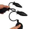 Opblaasbare buttplug anale dilatator massager uitbreidbare ballen sexy speelgoed elastisch voor mannen vrouwen volwassen gay bdsm game