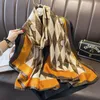 Модные аксессуары Scarf Summer Women Leisure Thin Spet Seelce Comense Outdoor Beach 180*90 см шелковой шарф