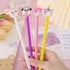 Pennor 12/60 datorer grossist Creative Cute Donut Gel Pen Black Gel Pen Stationery Final Christmas Gift Prize