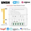 Контроль Tuya Zigbee Wi -Fi Smart Dimmer Switch Breaker Breaker Smart Life Control работает с Alexa Yandex Alice Google Home Natueld Neutral