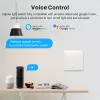 Steuerung Avatto Tuya Zigbee -Switch mit / ohne neutralen, intelligenten drahtlosen EU Standard 2 Ways Control Light Switch arbeiten mit Alexa, Google Home