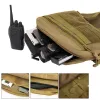 Emporte le sac de gilet de chasse tactique hommes extérieurs sport poitrine sac à dos militaire d'entraînement militaire de voyage