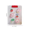 A4 File Folder Clipboard Kawaii Transparent Acrylic Writing Pad Memo Clip Test Paper Organizer School Supplies Office Stationary 240416