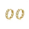 Orecchini a cerchio Colore d'argento per donne/uomini Piccola dichiarazione cavana Earring Oreger Brincos Fashion Jewelry Girl