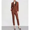 Abiti da uomo femminile blazer blazer terno giacca pantaloni gilet pezzetto singolo a scialle nero a scialle di outwear in uscita costume di moda