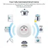 Wtyczki Izrael 16A Smart Socket Wi -Fi bezprzewodowy przełącznik Smart Plug 220V Zasilanie aplikacji zdalne kompatybilne Alexa Google Assistant