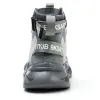 Сапоги новая бренда дышащая безопасная обувь стальные пачки папки антисминка антипирсинговые легкие удобные обувь строительных площадок