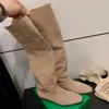 Botas Danxuefei Feminino de Camurda Natura