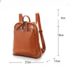 Women's bag backpack leather women's bag Europe and America vintage cowhide multi-functional backpack school style schoolbag