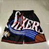 Basket Lakers Celtic Rockets Pistons Hornets King broderade fickbyxor Sportshorts