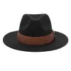 3 Sizes Parent-child Men Women Kids Panama Hats Wide Brim Sunhats Fedora Caps Trilby Jazz Outdoor Travel Party Street Style 240419