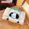 Cosmetic Bags Kawaii Cartoon Puppy Makeup Bag Removable Mesh Storage Large Capacity Portable Travel 4 In 1 Girls Washing Make Up Cases