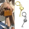 Schlüsselanhäntel modische Paar Keychain Heart Lock Anhänger Keyring -Schmuck für Mode -Enthusiasten eleganter Tasche Charme