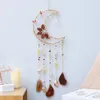 Decorative Figurines Agate Moon Dream Catcher Natural Bedroom Wall Hanging 7 Chakra Gemstone Crystal Catchers Garden Decor