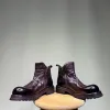 Slip On Men Chelsea Boots Echte lederen hoogwaardige laarzen Retro Classic Heren enkelschoenen P30D50