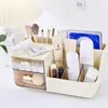 Boîtes de rangement Cosmetics Box avec 2 tiroirs pour le support de maquillage de vanité