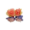 Boucles d'oreilles en peluche fleur de fleur de fleur de conception pastorale Drop femme fraîche de style coréen bijoux