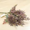 Dekorativa blommor konstgjorda lavendel vete falska växter bukett julbröllop hem bord dekoration hantverk hantverk scrapbooking