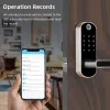 Besturing TTLOCK APP Biometrische vingerafdrukvergrendeling Bluetooth Digitale Smart Door Lock Keyless Electronic Handle Lock Mechanische sleutel WiFi Alexa