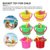 8 conjuntos de brinquedos de dragagem de areia de plástico Bucket 240411