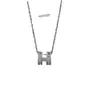 Collier en acier en acier en titane diamant couleur conception haut de gamme