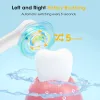 Cabezas Driyau Rotario Cepillo de dientes eléctrico de dientes adultos 360 ° Rotación 40000/min limpio USB Carga de dientes Cepillo de dientes Cuidado oral 3 PCS Cabezcos de cepillo