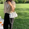 Umhängetaschen goldene Kette für PU Leder Frauen Crossbody 2024 Sommer kleiner Messengerbeutel Frauen Handtasche Kreuzkörper