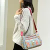 Women Crossbody Bag Fashion Floral MultiColor Printed wakacyjny podróże Przypadki Casual Pack Messenger Nylon Mother torebka ramię 240415