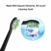 Têtes 12pcs brosse à dents têtes de remplacement pour Philips Sonicare Diamondclean HX6064 / 65 Black