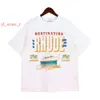 RHUDE T-shirt Summer American High Street Coconut Palm Primp Print Mens Designer T-shirt Loose Casual High Quality Men's T-shirt Rhude Designer T-shirt 8784