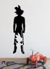 Anime Wall Sticker Kids Room Mural Manga Goku Silhouette Decal For Teen Dorm Bedroom Decor2003220