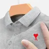 2024 Zomermensen Polo -shirt geborduurd korte mouwen vrijetijdsbedrijf Business Fashion Slim Fit Mens Polo Shirt 240420