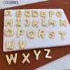 Kettingen 10 PCS Leuke initiële A-Z Letter Pendant Alphabet Metallic Charms Dikke ketting Lovely Women Cadeau 52996