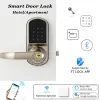 Contrôle Smart Hotel Lock Ttlock Bluetooth WiFi Verrouillage Smart Keypad Déverrouiller la télécommande Lock Dynamic Code de la touche Handle Lock IC Carte IC Carte Lock