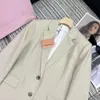 spring fake two piece jacket designer Jacket suit fashion with letter sticker embroidery cardigan coat Suit long sleeve top Asian size s-l