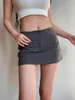 Skirts Beran Fashion Sexy Mid Taille Crop Top Micro A Pure Color All-Matching Mini Suit RoK Tape