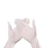 使い捨て手袋100/50/20pcs白いニトリル防水タトゥー家庭用食器洗いクリーニングツール