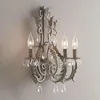 Wall Lamp Retro With 3 Heads Living Room Dining Bedroom Corridor Crystal