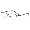 Business Men Ultralight Pure Glasses Frame For Myopia Reading Prescription Spectacles Half Rim Eyewear 240418