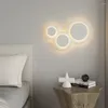 Lâmpada de parede Modern White LED LED Fundo