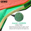 Gewo Professional Table Tennis Racket 9 Star Ping Pong Paddle Bat Al Carbon Tyskland varumärke 240419