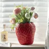 Vazen creatieve aardbeivorm vaas Nordic Style moderne keramische gedroogde bloemen tuinieren huis woonkamer decoratie 1 pcc
