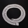 Iced Out Cuban Link Chain Mens Gold Silver Hip Hop Bijoux Collier 2647