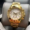 U1 Top AAA Automatiska mekaniska herrar Titta på Panda Luxury Designer Fashion Diamond Bezel Meteorite Face Dial Folding Buckle Sapphire Daytonas Designer Wristwatches