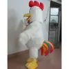 2024 Halloween White Chicken Mascot Costum Aderetes promocionais de fantasias Costumes de personalização de personagens de personagem